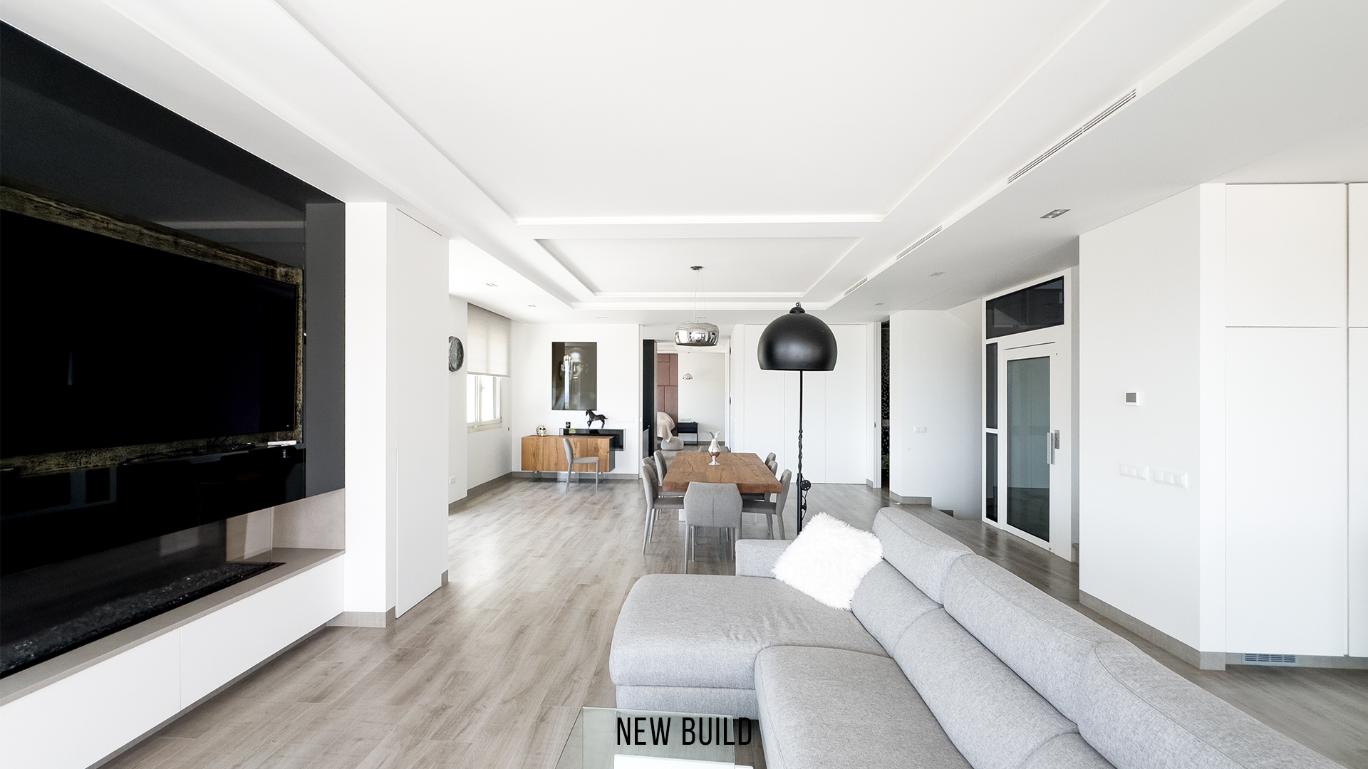 Open-plan living space built by Alita Construction